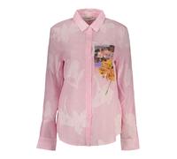 Desigual, ,Blouses & Shirts ,Donna ,Rosa ,M Camicia a Righe Lunga