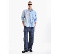 Desigual - Camicia ricamata blu M