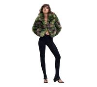 Desigual - Fake Fur Camomille La - - Jackets - Donna - Verde - S