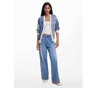 Desigual - Cardigan in maglia blu bicolore M