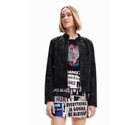 Desigual CHAQ_Detroit 2000 Black, Nero, L Donna