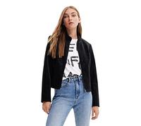 Desigual CHAQ_Las Vegas, 2000 Black Cappotto PU, XS da Donna