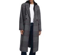 Desigual COAT_CAPUCHA_CHECK, 2007 MIDDLE GRAY, XL