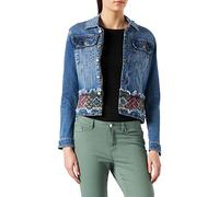 Desigual Chaq_bakersfi Giacca in Denim, Blu, M Donna