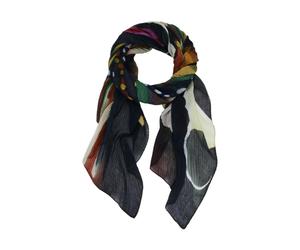 Desigual - Coloured Pattern Lightweight Scarf - - Accessories - Donna - Nero - ONE SIZE