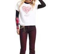 Desigual Cor T-Shirt, Bianco, S Donna
