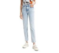 Desigual Denim_Abril 5053 Pantaloni Casual, Blu, 40 Donna