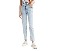 Desigual Denim_Abril 5053 Pantaloni Casual, Blu, 50 Donna