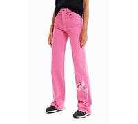 Desigual Denim Pink Panther, 3056 TUROSA Jeans, Red, 42 da Donna