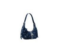 Desigual Donna Borsa piccola in denim con fiore.