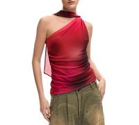 Desigual Donna Maglietta con Scollo Annodato.