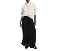 Desigual Donna Woven Knee Skirt, Nero, XS