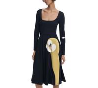 Desigual, ,Dresses ,Donna ,Nero ,M Abito Donna in Cotone Nero Lirio