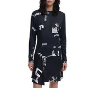 Desigual, ,Dresses ,Donna ,Nero ,M Nero Viscosa Dress