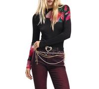 Desigual Estambul T-Shirt, Nero, L Donna