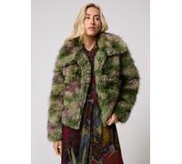 Desigual - Fake Fur Camomille La - - Jackets - Donna - Verde - M