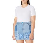 Desigual FAL_be Blue Skirt Gonna, 40 Donna