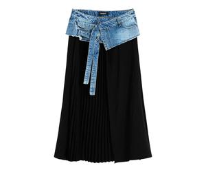 Desigual - Fal_College Gonna Lunga - - Skirts - Donna - Nero - S