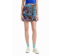 Desigual FAL_Lettering 2000 Gonna, Nero, M Donna