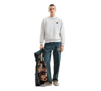 Desigual - Felpa basic in maglia bianca-Bianco XL