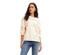 Desigual Felpa da Donna, Bianco, XS