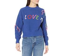 Desigual JERS_i Love Maglia di Tuta, Blu, M Donna