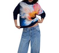 Desigual Felpa da donna Rosso scuro XL