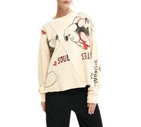 Desigual Felpa della Collezione Donna, Grigio, M