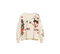 Desigual Felpa 'Mickey and Minnie Mouse™' beige / rosso / nero Donna Desigual M