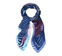 Desigual sciarpa Bluestrip Rectangle Foulard Blue Water