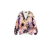 Desigual - Cardigan con Stampa Floreale Astratta - - Knitwear - Donna - Rosa - S