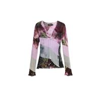 Desigual Giacchetta oliva / verde pastello / lilla chiaro / rosso vino Donna - Abbigliamento - Pullover e cardigan - Maglioni - Cardigan Desigual S