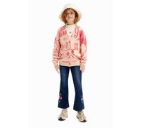 Desigual Girl Flat Knit Pullover Long Sleeve, Maglia di Tuta Ragazze,