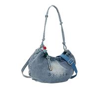 Desigual - Half Logo Denim Waverly - - Bags - Donna - Blu - ONE SIZE