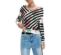 Desigual Nero Viscosa Womens Sweater - S