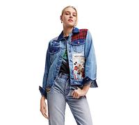 Desigual JACKET_MICKEY, 5053 DENIM MEDIUM WASH, L, Blu, L