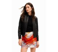 Desigual Jacket_Toronto Cappotto in PU da Donna, Nero, XXL