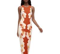 Desigual Jasmine Vestito, Arancione, S Donna