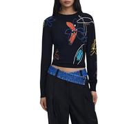 Desigual Maglione Donna JERS_Arty Viscosa Nero Taglia S