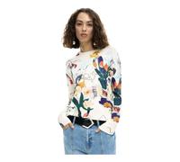 Desigual - Jers Nantes Lacroix - - Sweatshirts & Hoodies - Donna - Bianco - S