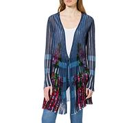 Desigual JERS_Rin Cardigan Sweater, Blu, S Donna