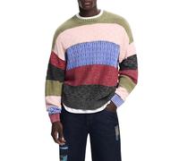 Desigual JERS_Washed STR Sweatshirt Uomo (Pacco da 1)