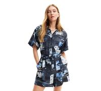 Desigual Jumpsuit_Napoli Pantaloni, Blu, L Donna