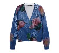 Desigual, ,Knitwear ,Donna ,Blu ,S Jers Nora Cardigan