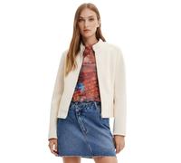 Desigual Las Vegas Giacca Donna In Ecopelle Ecru XL