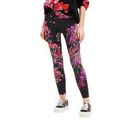 Desigual Leggings_Flowers Pantaloni Casual, Colore: Rosso, M Donna