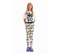 Desigual Leggings_Garden, Leggings Ragazze, White, L