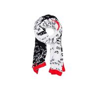 Desigual Letters Rectangle Foulard Black