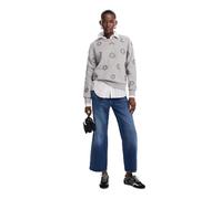 Desigual Maglia da Donna A Maniche Lunghe Felpa, Nero, M