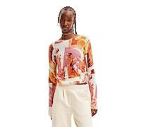 Desigual High Neck Contrast Detail Sweater - S